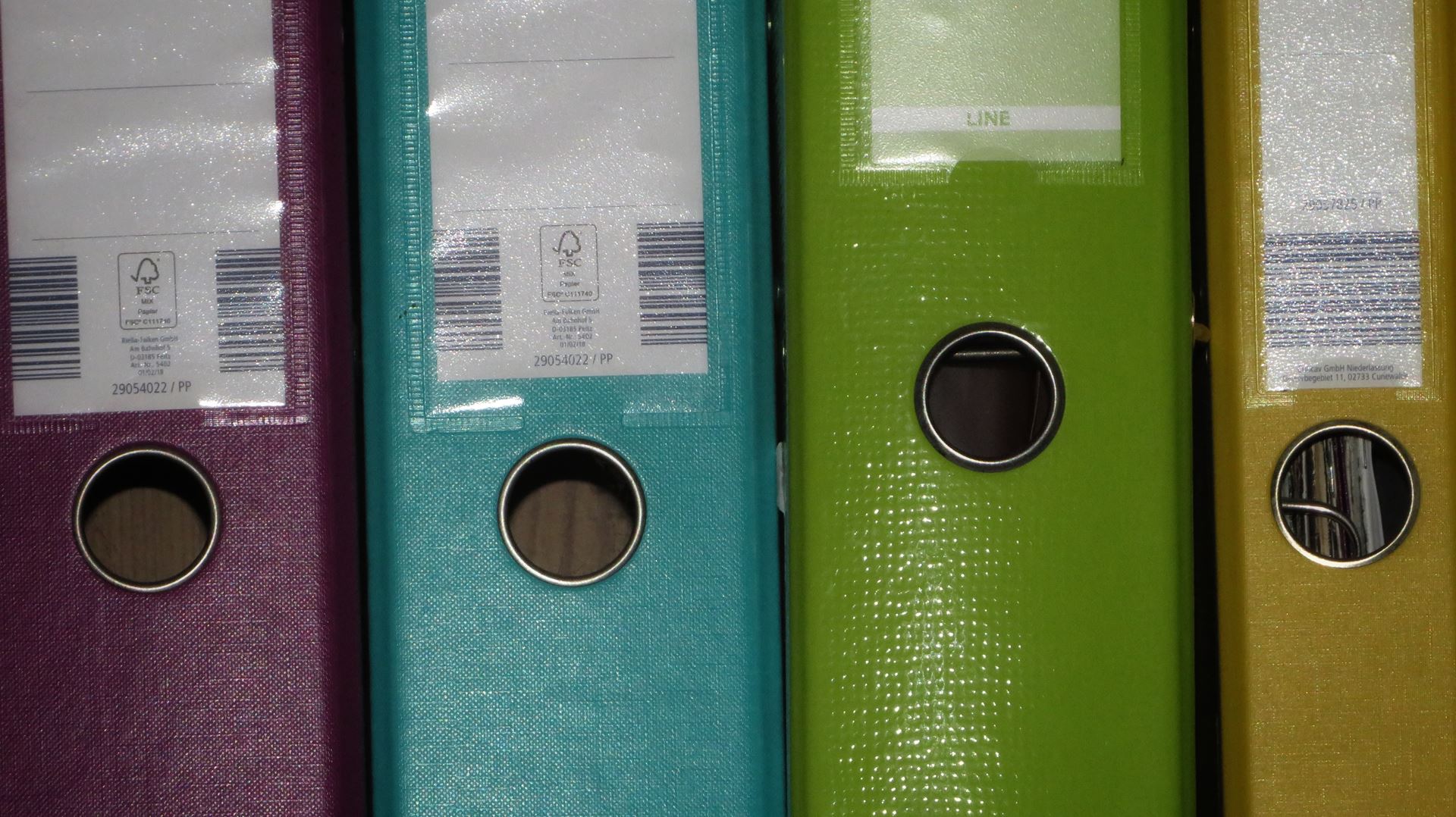 Coloured Folders